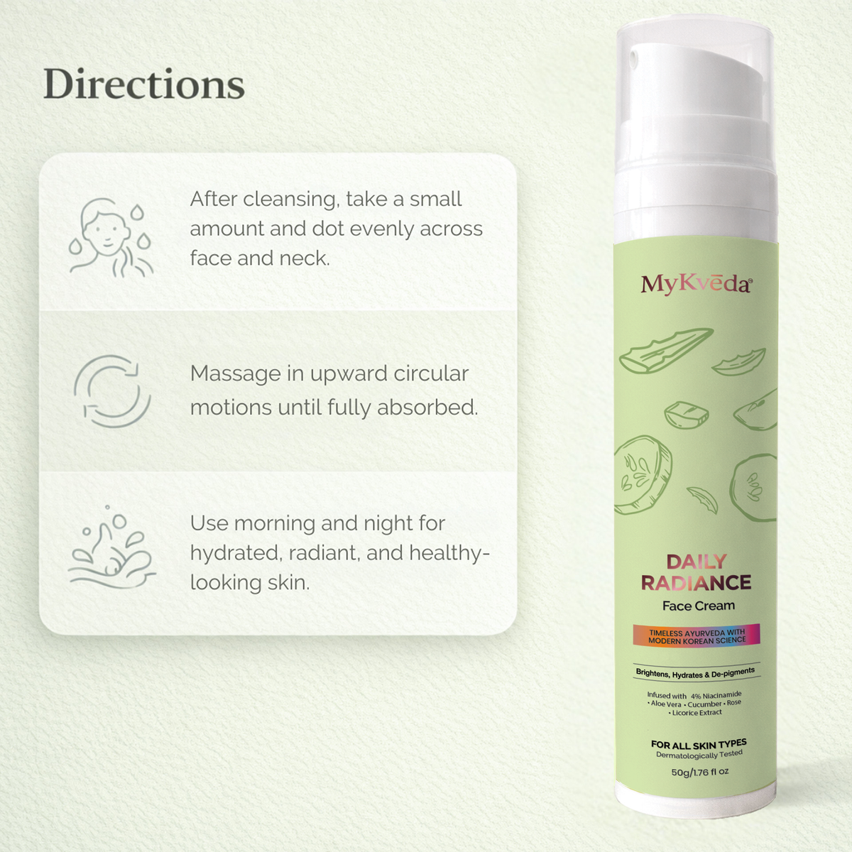 Face cream with niacinamide