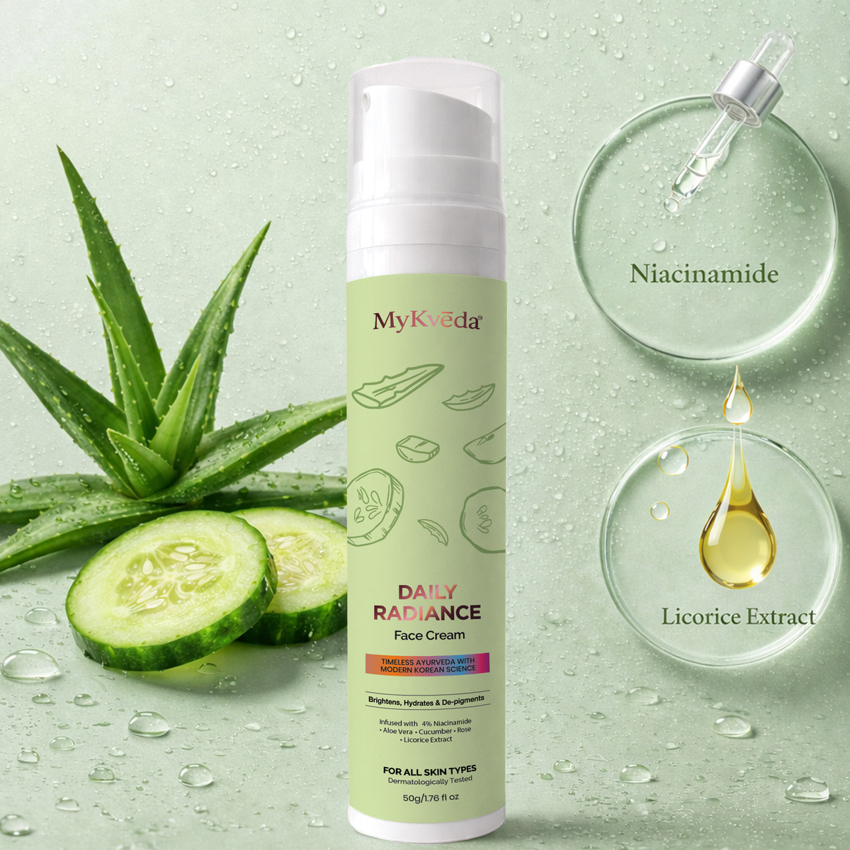 Hydrating cream for glowing skin