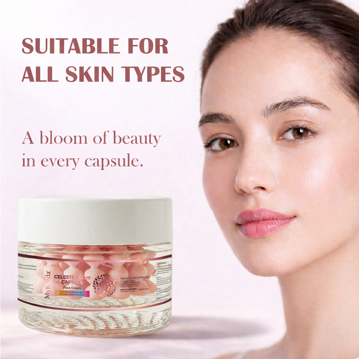 Glass skin cream by Mykveda