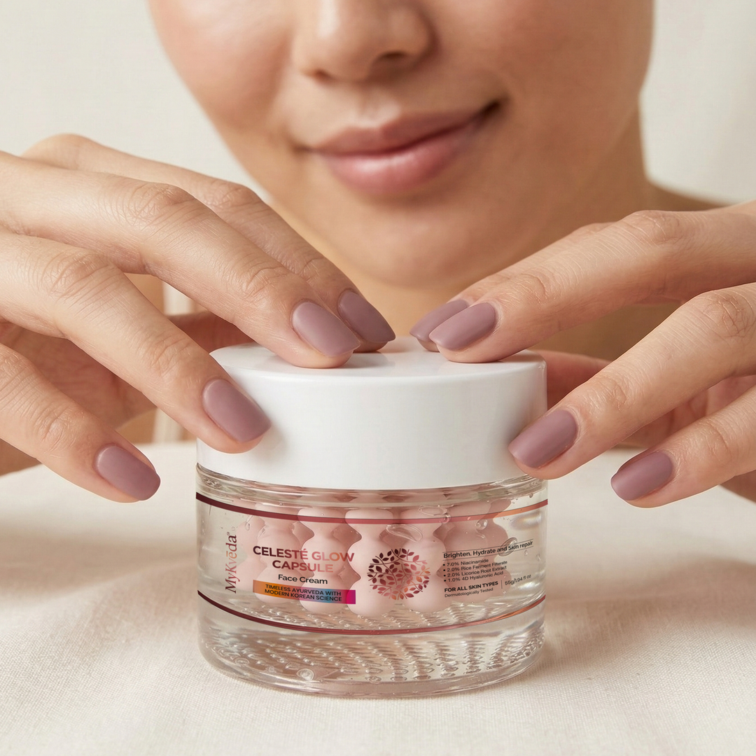 Celesté Glow Capsule Face Cream | Niacinamide & Hyaluronic Acid Capsule Cream with Rice Ferment & Licorice Extract | Brightening & Skin Barrier Repair (55g)